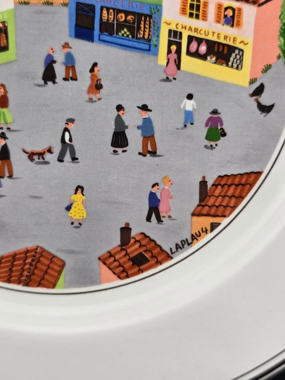 Villeroy & Boch 8 1/4” Salad Plate Design Naïf Town Square By Laplau